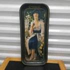 Coca-Cola tray 1973 "Autumn Girl" Drinking Glass of Coke - Vintage