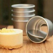 Mini Stampo per Torte Rotondo Durevole in Lega di Alluminio Muffa Stampi da Forno