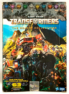 BOX TRANSFORMERS Rise of the Beasts - 25 Sealed Packs PERU Sticker & Cards 2023