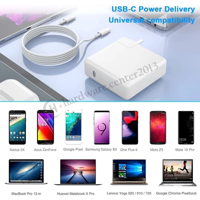 96W USB-C Power Adapter Type C Charger For MacBook Pro 16'' 15'' 13'' 2016-2019 - Image 4 of 4
