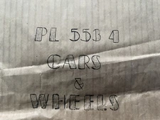 #48 Vintage MARX PLAYSET Paper Bag only CARS & WHEELS PL-553-4 new old stock NOS