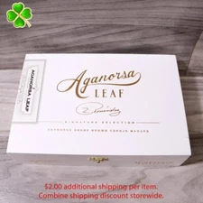 Aganorsa Leaf Robusto Selection Empty Wood Cigar Box 9" x 6.25" x 2"
