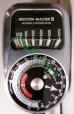 Vintage Weston Master III Model 737 Universal Exposure Meter with Leather Case