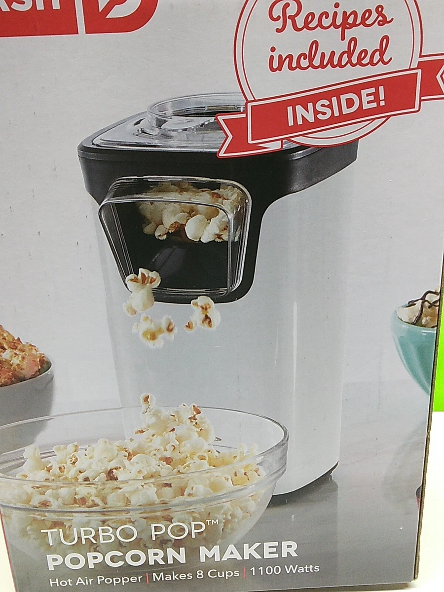 Dash Turbo POP Popcorn Maker machine Popping Corn Kernels with recipe  booklet