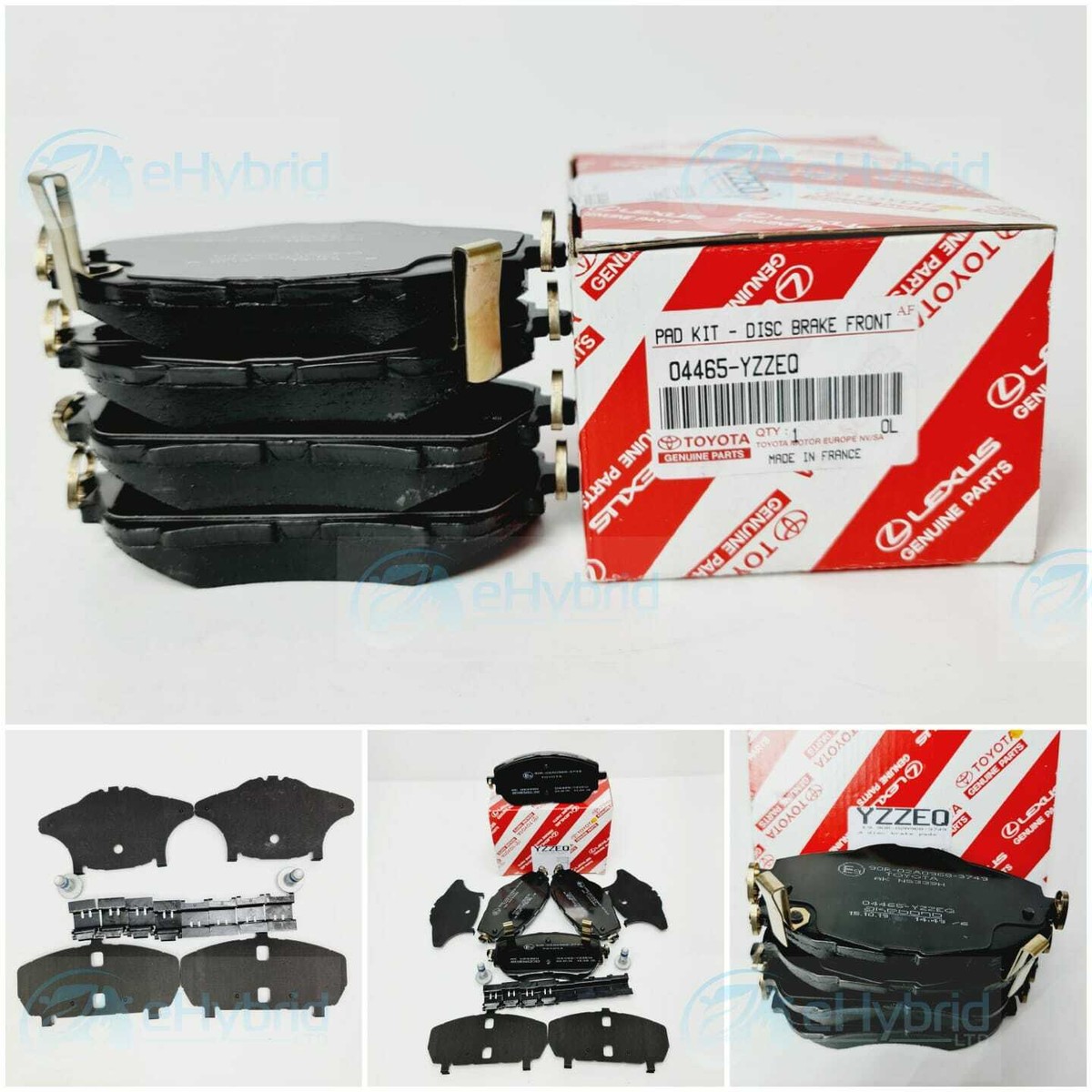 GENUINE TOYOTA AURIS FRONT BRAKE PADS 2012 - 2018 PART 04465-YZZEQ