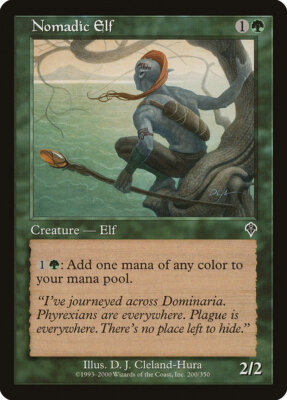 Magic the Gathering (mtg): INV: Nomadic Elf  (x 4)