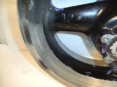 れページ KAWASAKI 98 ZX7R NINJA REAR WHEEL RIM 41073-1597-DH ZX-7R ZX750 ZX