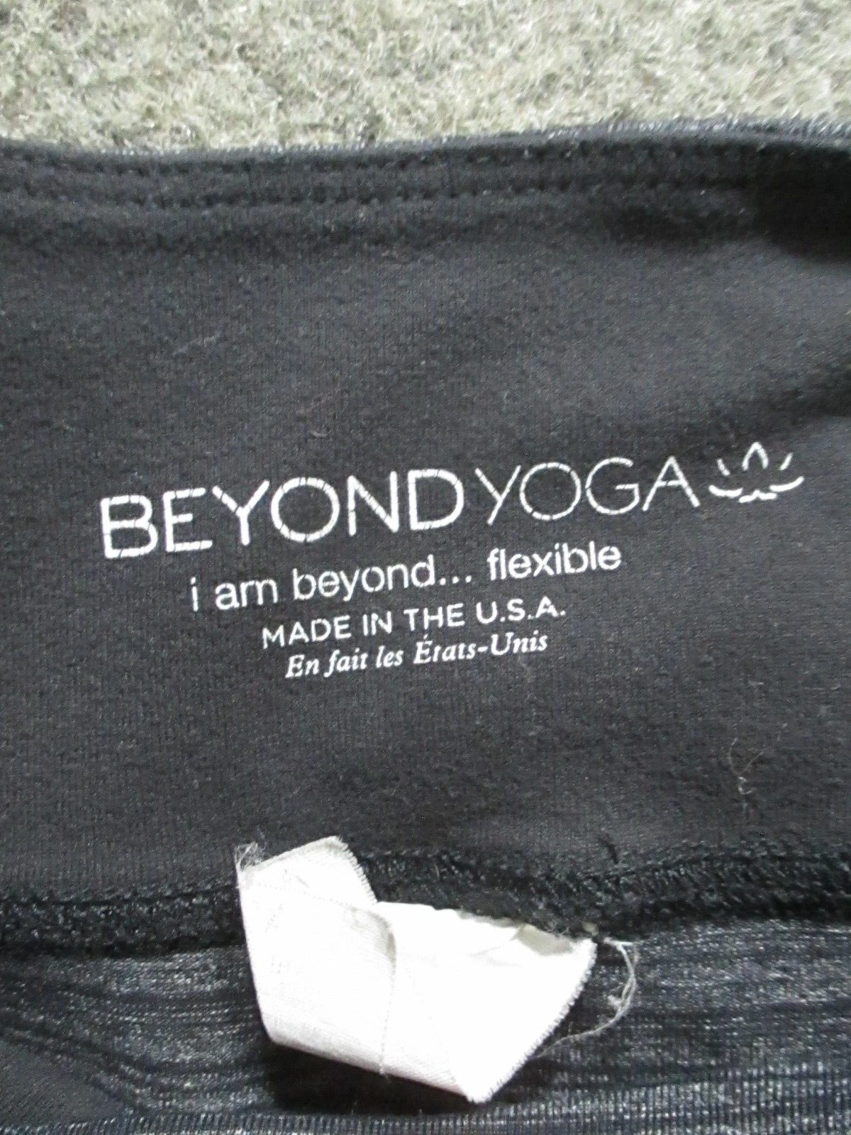 beyond-yoga striped full length made on usa leggings