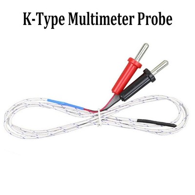 1 Stück Multimeter Sonde Bananenstecker Ersatz Temperatur Thermoelement Sonde
