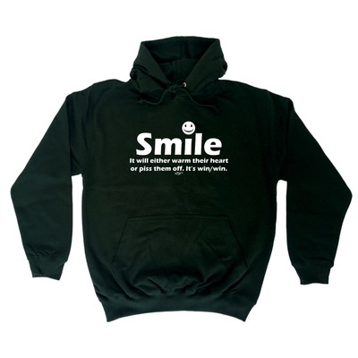 Smile It Will Entweder Warm Their Heart - Neuheit Kleidung lustige Hoodies Hoodie
