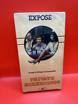 Expose Private Screenings VHS 1984 Media Release Video Tape Full Flap Comedy