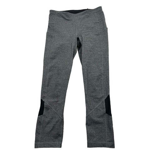 Lululemon Athletica Pace Rival Crop Leggings 22 Women's Sz 4 Casual Gray