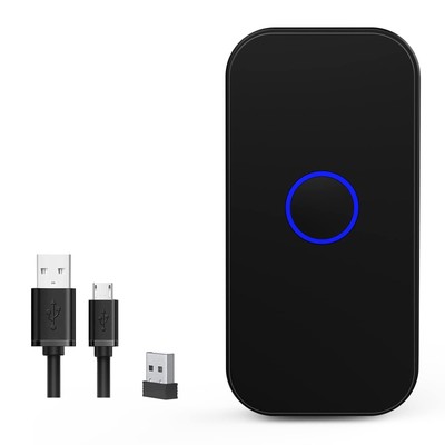Bluetooth 2D Wireless Barcode Scanner Symcode 3-in-1 USB 2.4G Wireless & Blue...