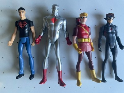Young Justice Lot Superboy   Speedy Stealth Kid Flash Captain Atom Figures 4 