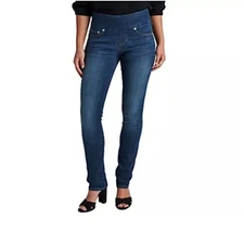 Jag Jeans High Rise Straight Leg Size 6 Blue Denim Cotton Blend