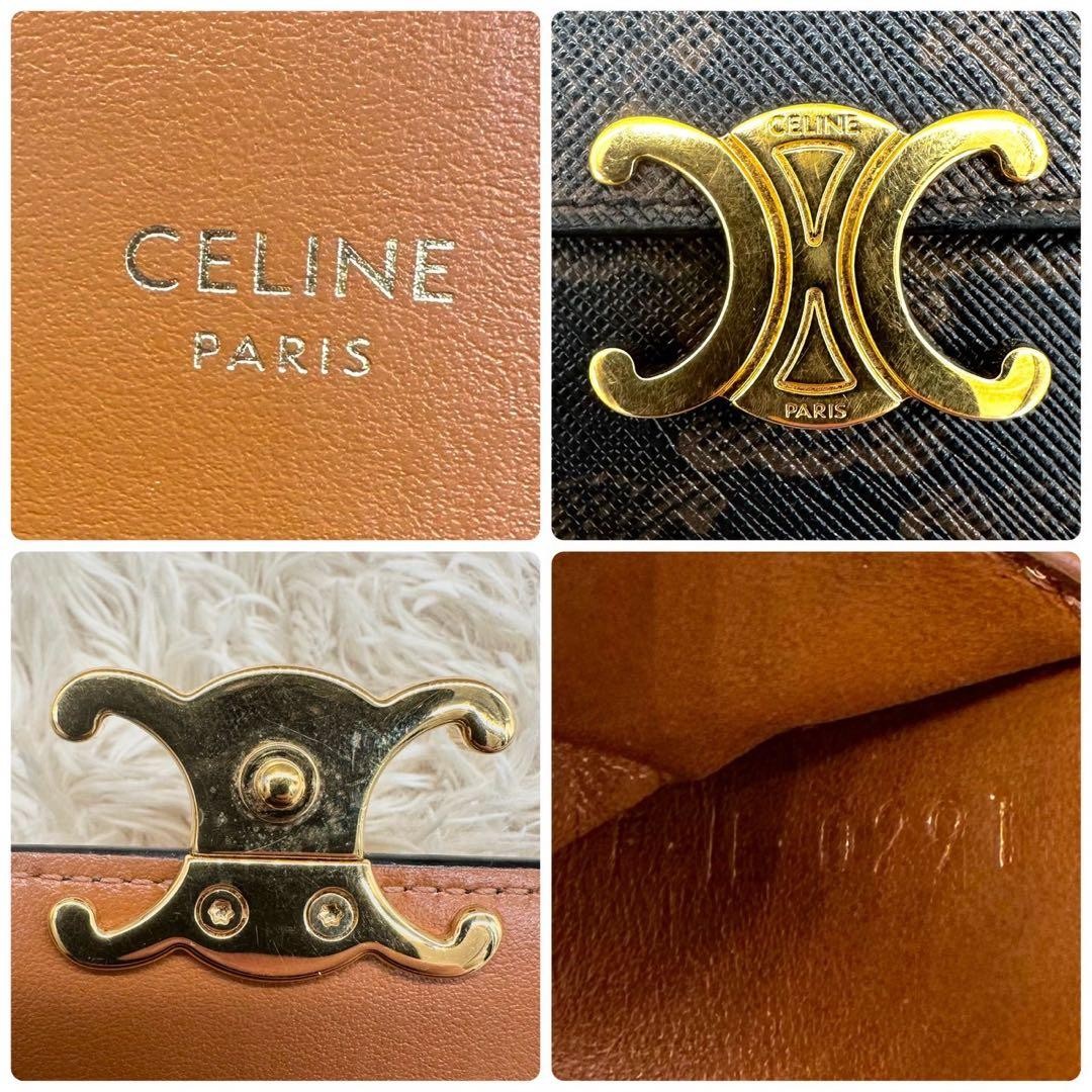 CELINE Triomphe Card Case Macadam Pattern From Ja… - image 10
