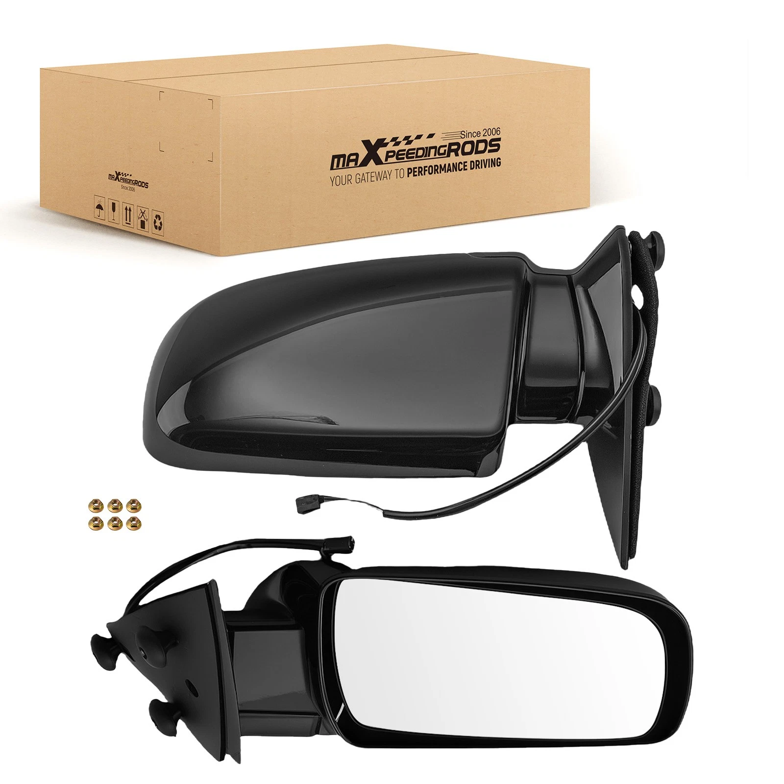 Power Side Mirror for GMC Yukon 1992-2000 12802465L 12802464R Towing Pair