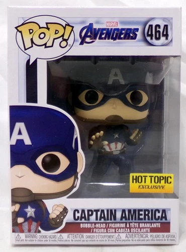Funko Pop! 464 Captain America Marvel Avengers Hot Topic Exclusive Vinyl Figure