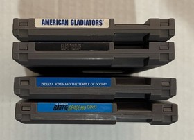 Lotto Nintendo NES (4) Gladiatori Americani, Batman, Indiana Jones, I Simpson