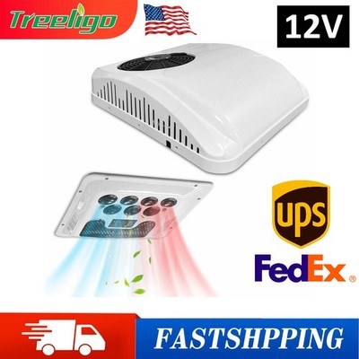12V Treeligo Heater&Cool Air Conditioner Rooftop Electric Silent AC Unit 