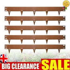 Corten Steel Lawn Edging Set 5m x 15cm Flexible Garden Grass Path Edge Border UK