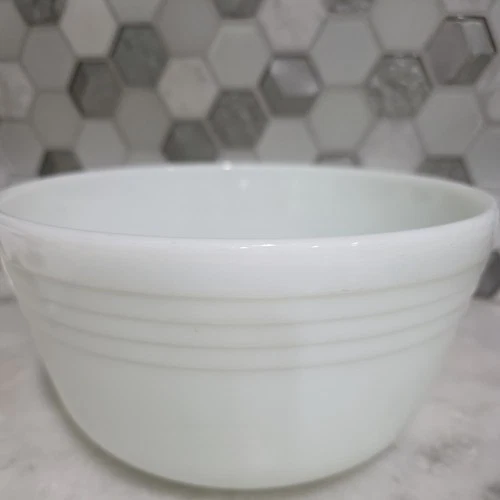 Pyrex Hamilton Beach #13 Mixing Bowl 8.5" Milk Glass Vintage MCM Made in USA