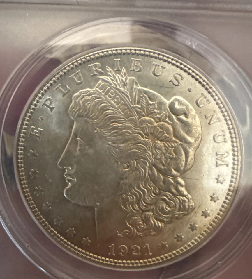 1921 $1 Morgan Silver Dollar ANACS MS-64 Vam 41B Top 100 *RARE* 🚨 - Image 3 of 4