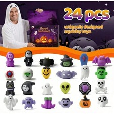 2026 Halloween Advent Calendar 24PCS Squishy Squeeze Toy Blind Box