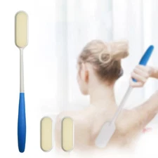Back Scrubber Elderly Portable Comfort Bath Brush for Legs Bathing Back Body