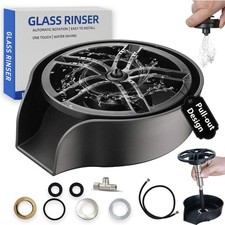 Stainless Steel Glass Rinser for Kitchen Sinks,Bottles Washer For Bar