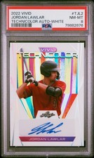 2022 Leaf Vivid Technicolor Auto White #TJL2 Jordan Lawler RC PSA 8 [23/25]