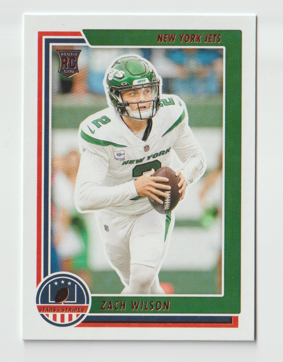2021 Panini Chronicles Stars and Stripes #ZWI Zach Wilson RC - New York Jets