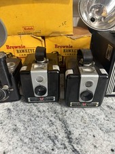 Antique Vintage Camera Lot - Brownie Kodak Camera Untested