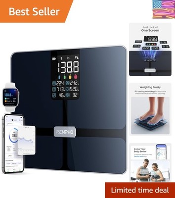 Scale for Body Weight, Smart Scale with BMI, Body Fat, Muscle Mass, Bluetooth...