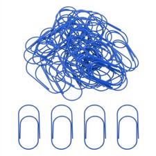 50pcs 2inch Paper Clip, 50mm Rust-proof Paper Clip Large Paper Clip, Blue