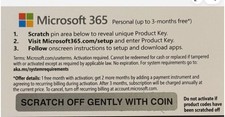 Microsoft 365 Personal - Codice digitale abbonamento 1 mese (fino a 3)
