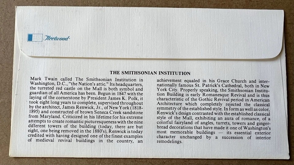 1980 Fleetwood FDC Set • Landmarks of American Architecture • 5 Covers - Image 3 of 4