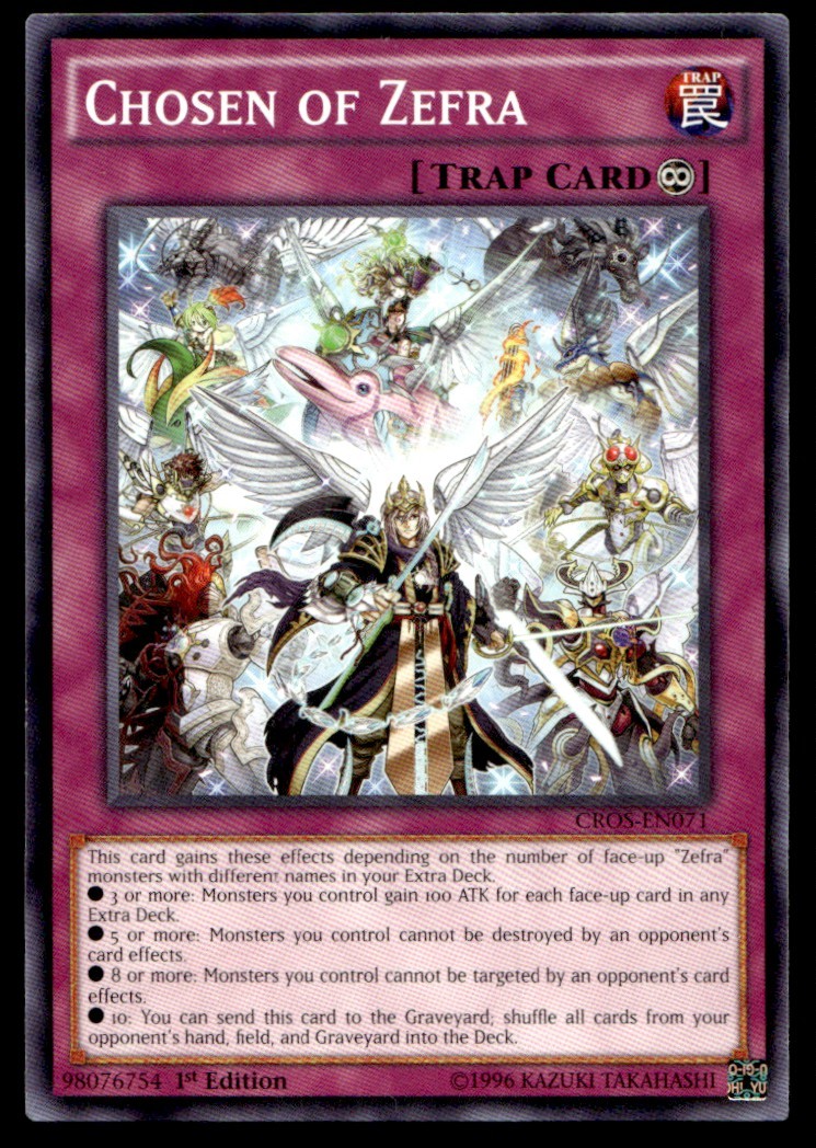 Chosen of Zefra Crossed Souls CROS-EN071 MP YuGiOh TCG | Buy 3 Get 5 Free