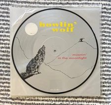 Howlin' Wolf ‎Moanin' In The Moonlight 2016 Import LP Picture Disc Plays EX Hear