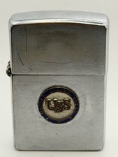 Vintage 1950-1957 US Steel Advertising Emblem  Chrome Zippo Lighter ***READ