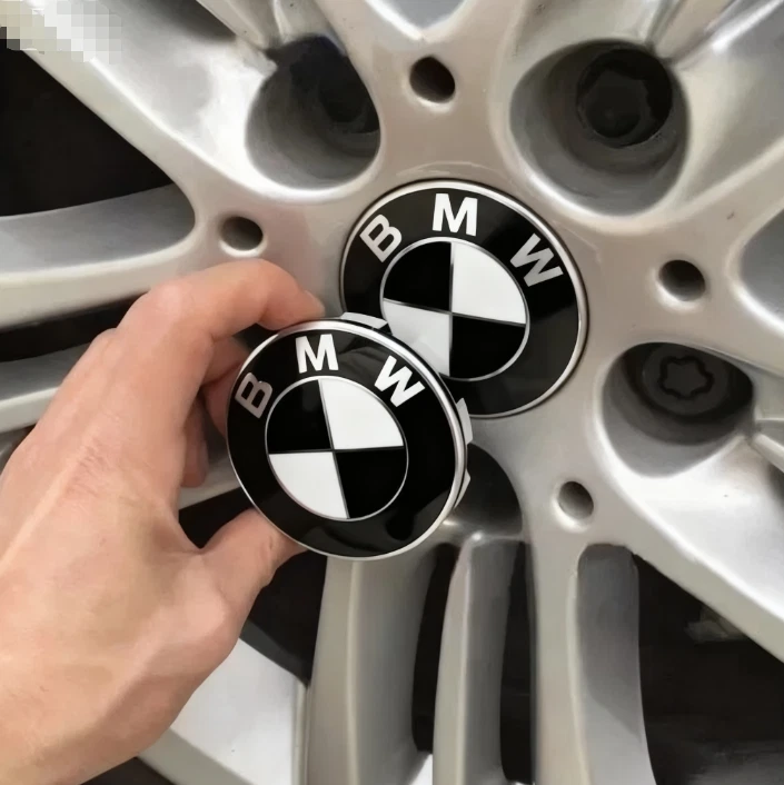 Set of 4 For BMW Wheel Center Hub Caps Logo Badge Emblem Rim Hubcaps Emblem 56mm Foto 2 de 3