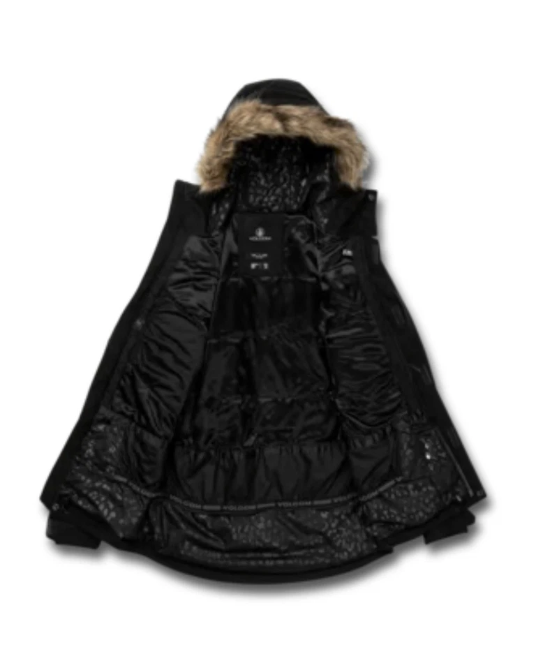 Womens Volcom Fawn  Insulated Jacket Black -women’s XS - Image 3 of 4