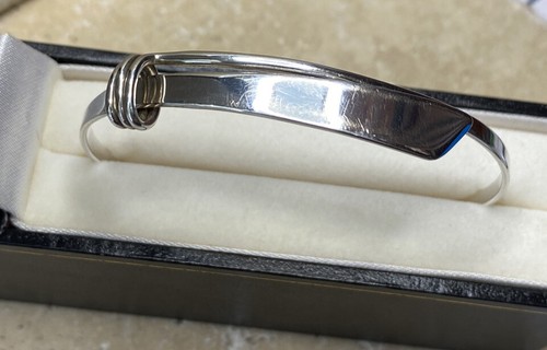๐ Ed Levin Sterling Silver Modernist Modern 925 Bali Artisan Cuff Bracelet 7โ - Picture 12 of 14