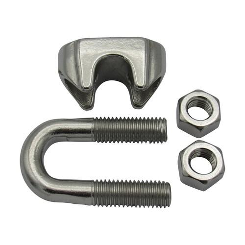 Wire Rope Grips U Bolt Stainless Steel 25MM (DIN741 Bulldog Clamp Marine Boat) - Picture 5 of 8