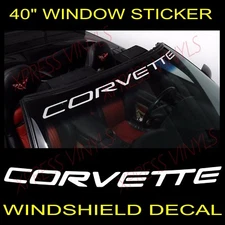 Chevy Corvette Windshield Vinyl Decal Sticker Banner