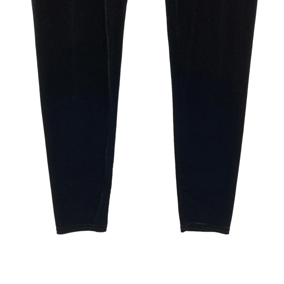 LC Lauren Conrad Leggings Mujer Medianos Negros Terciopelo Cintura Elástica Pierna Ajustada Foto 4 de 4