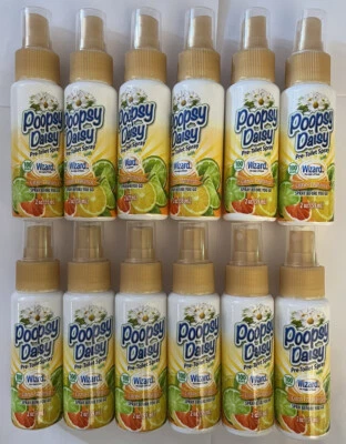 Huge Lot of 12 Poopsy Daisy Pre-Poo Spray By Wizard 2oz each ~ Citrus Scent