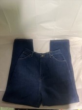 Wrangler MS100NV RARE Vintage 70s Made in USA High Waist Dark Wash Jeans 16 X 29