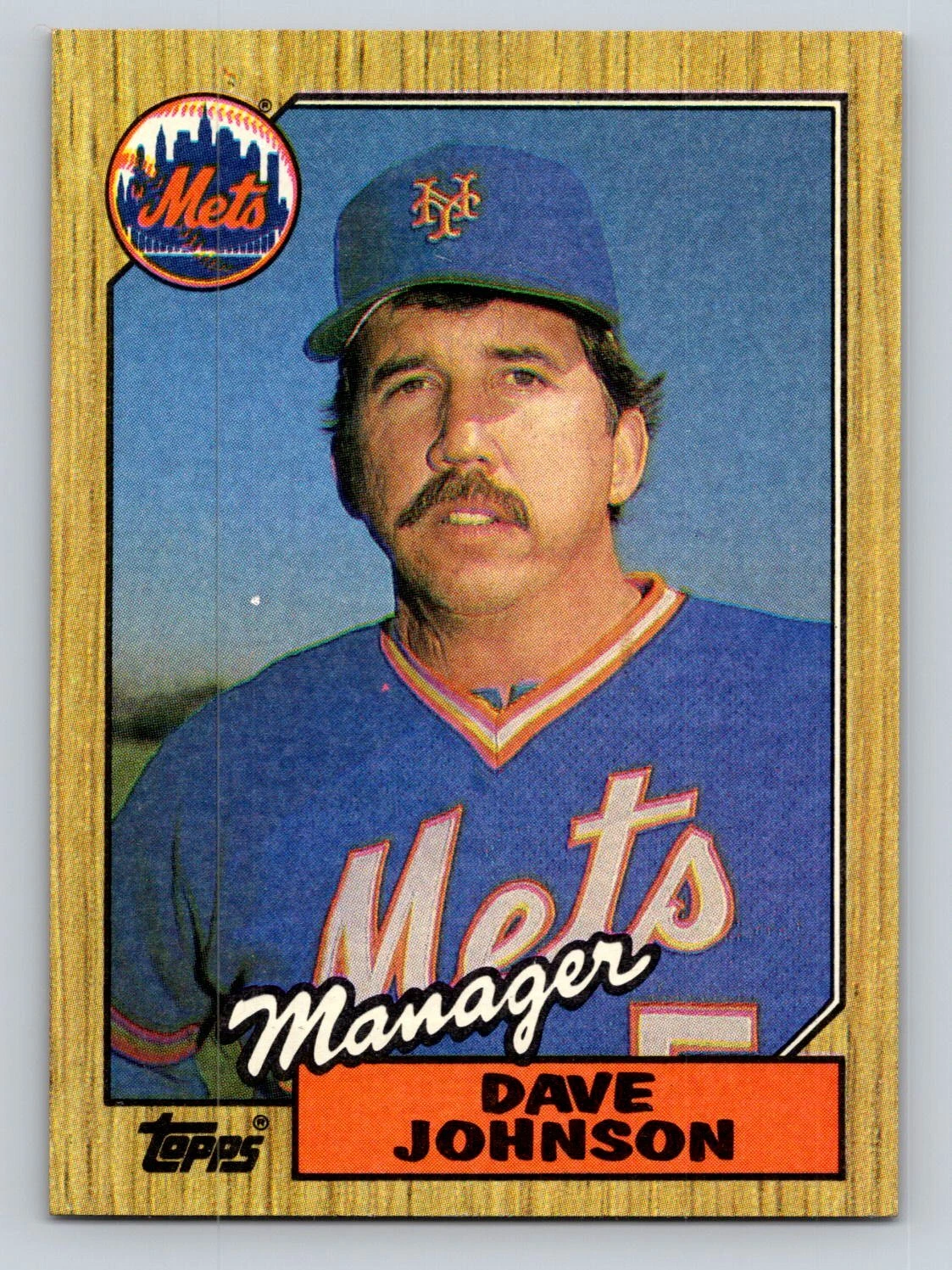 1987 Topps Baseball #543 Dave Johnson  New York Mets
