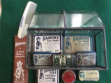 Vintage Rare RAMON'S medicine collection display